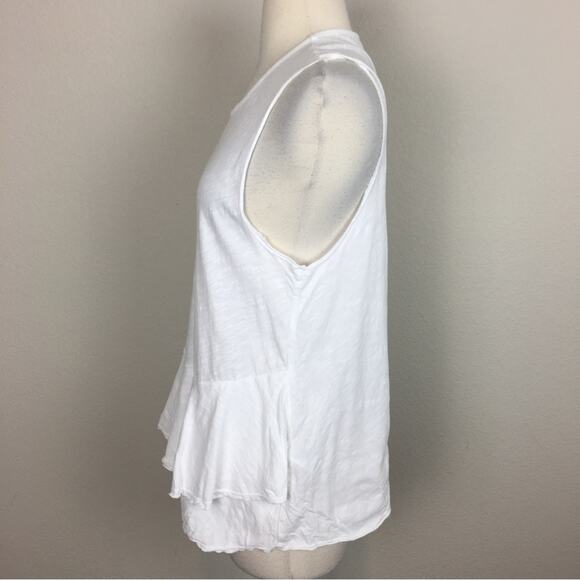 Sundry white Knit Peplum Tank Top 1 - Picture 3 of 6